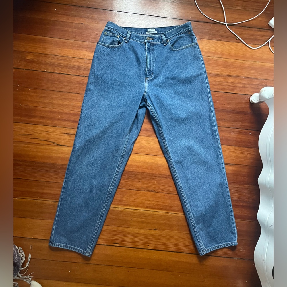 Classic Blue Denim Jeans ll bean